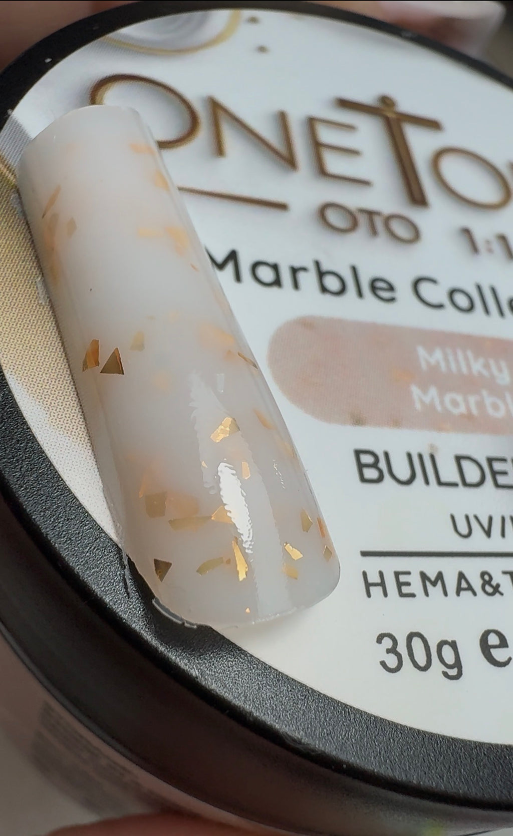 Milky Marble Builder Gel