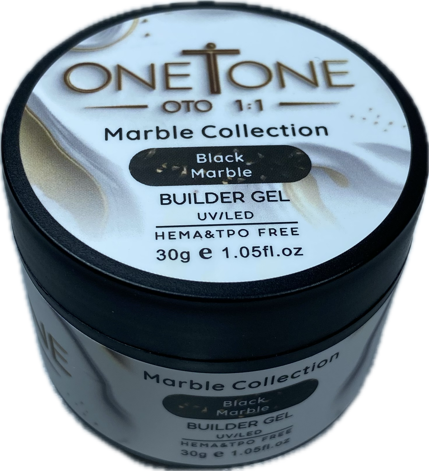 🖤 Black Marble – Builder Gel