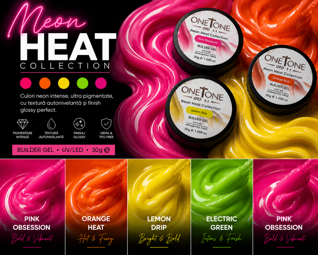 Neon Heat Collection – Electric Green Builder Gel 30g ⚡💚