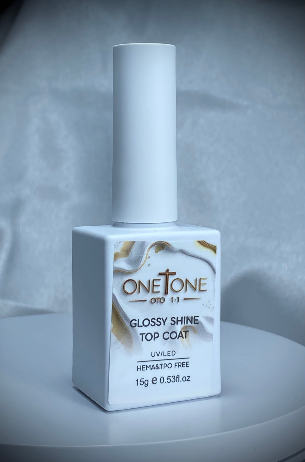 Glossy Shine Top Coat – 15g -Strălucire inteligentă, efect „self-healing”-Hema&tpo free