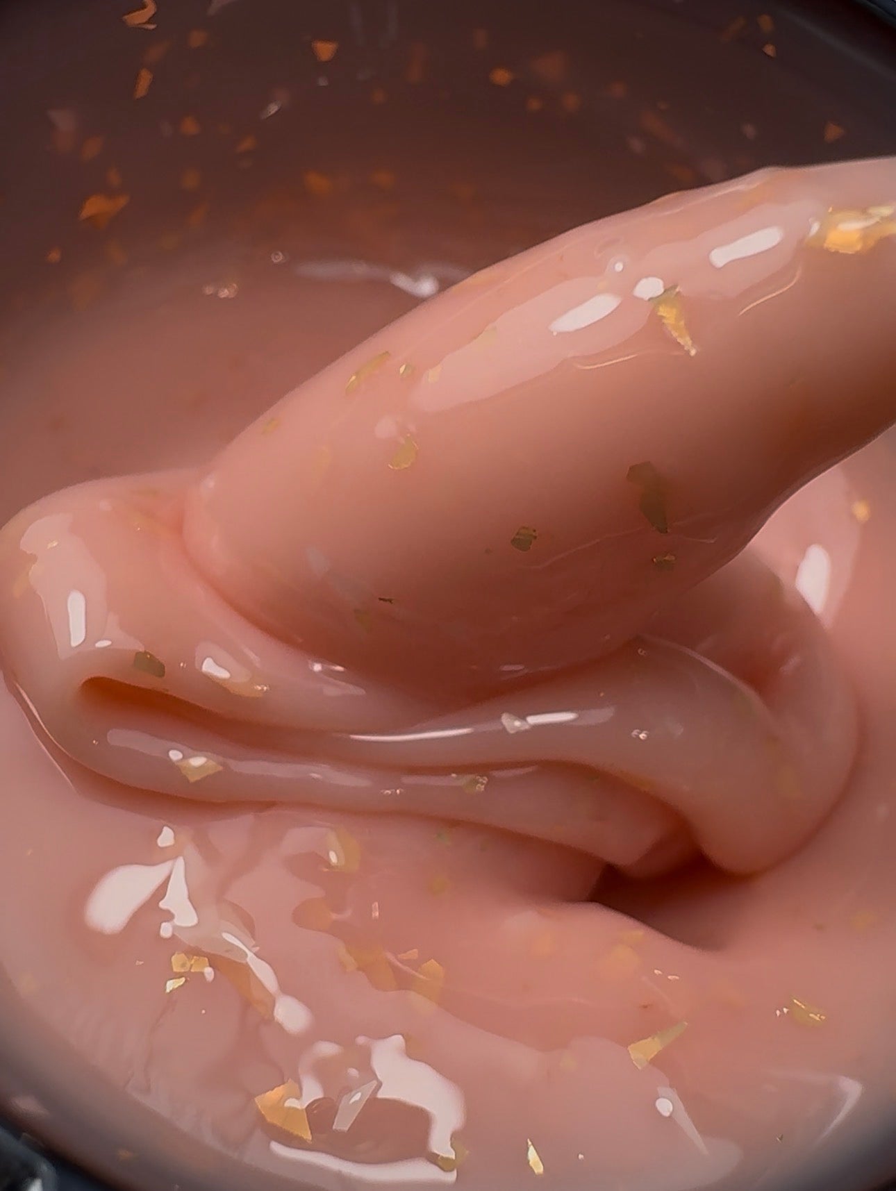 Soft Peach Marble Builder Gel