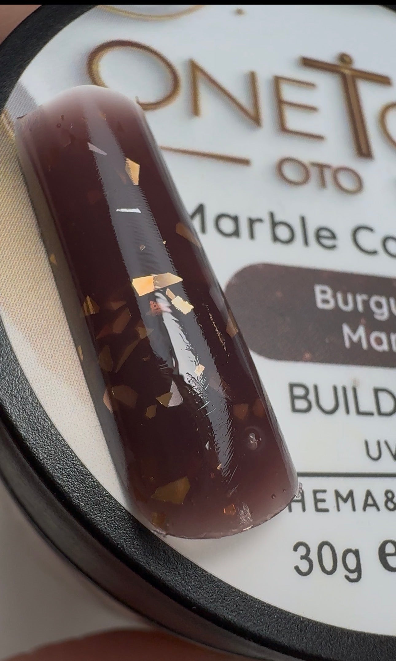 🍷 Burgundy Marble – Builder Gel