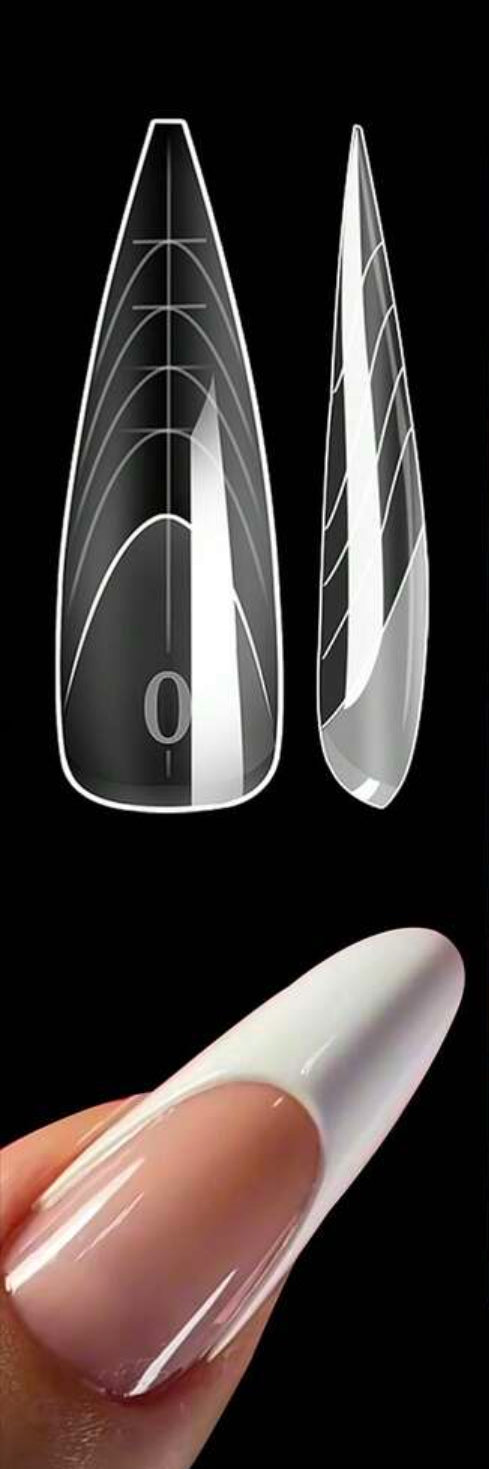 New Stiletto Nails French Line