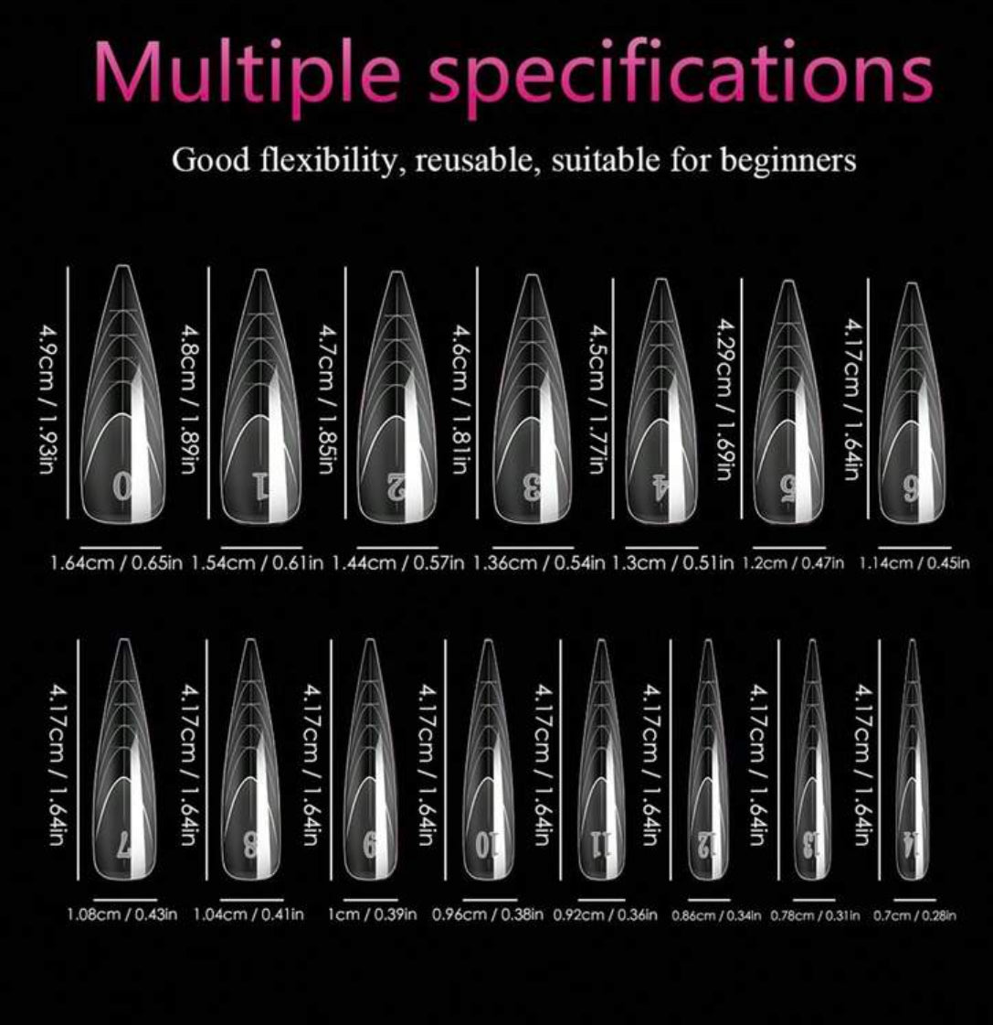New Stiletto Nails French Line