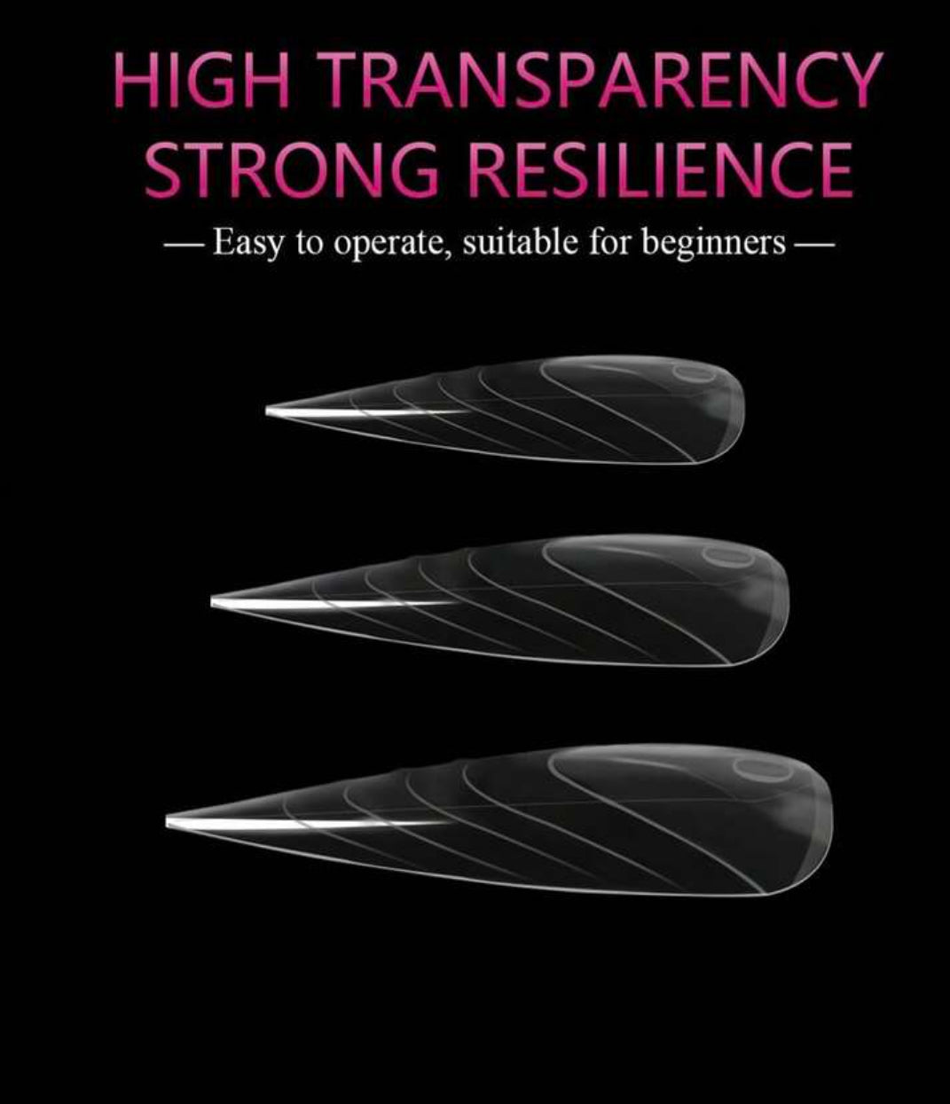 New Stiletto Nails French Line