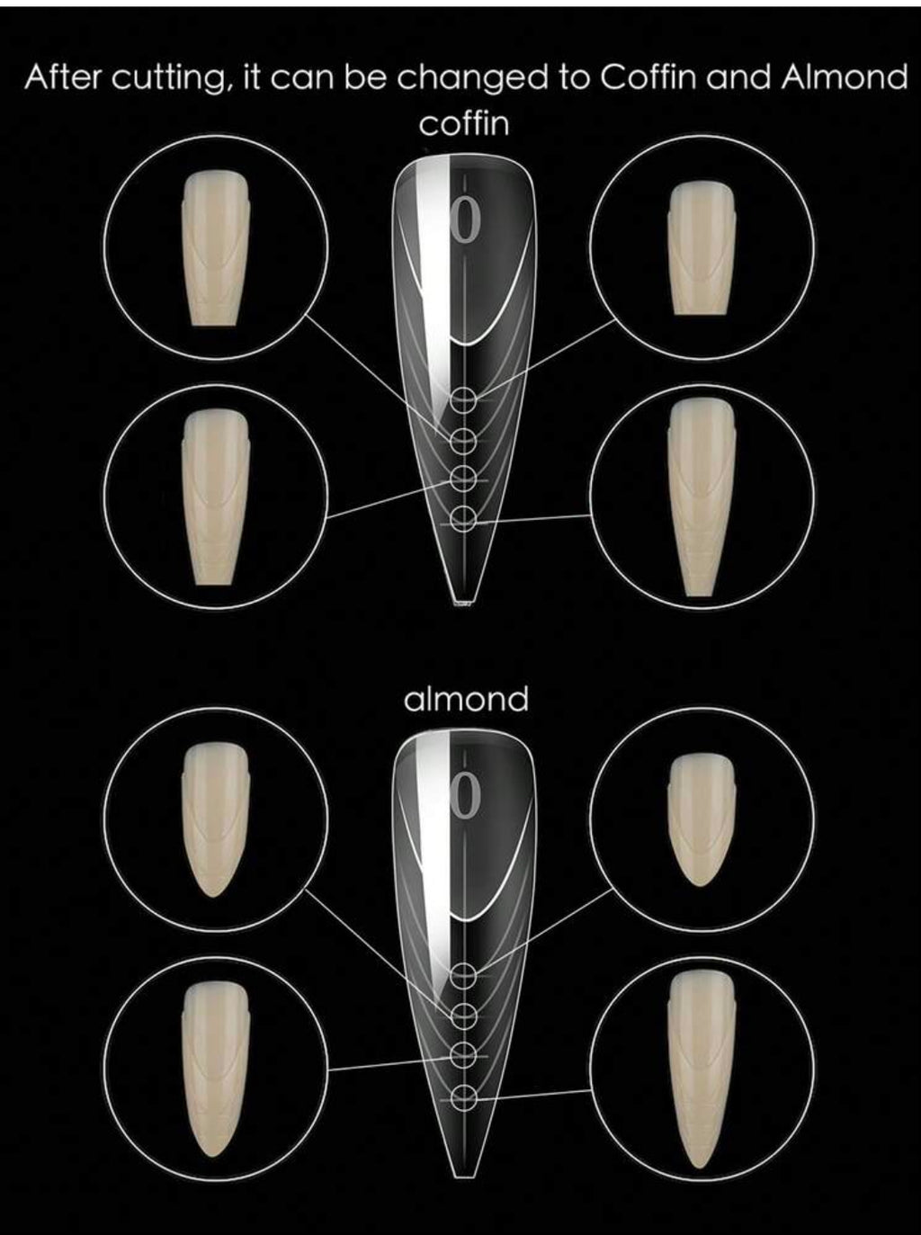 New Stiletto Nails French Line