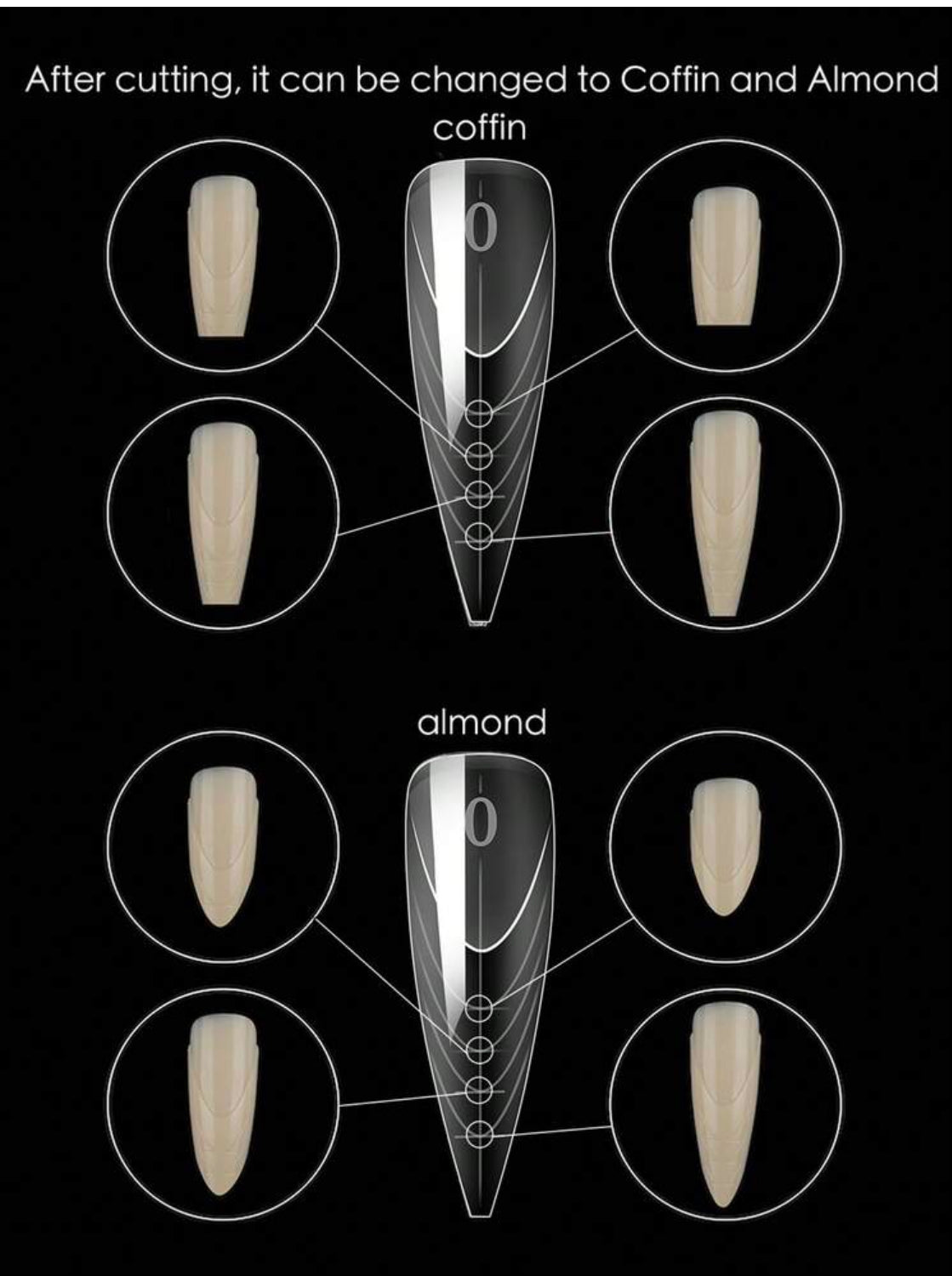 New Stiletto Nails French Line