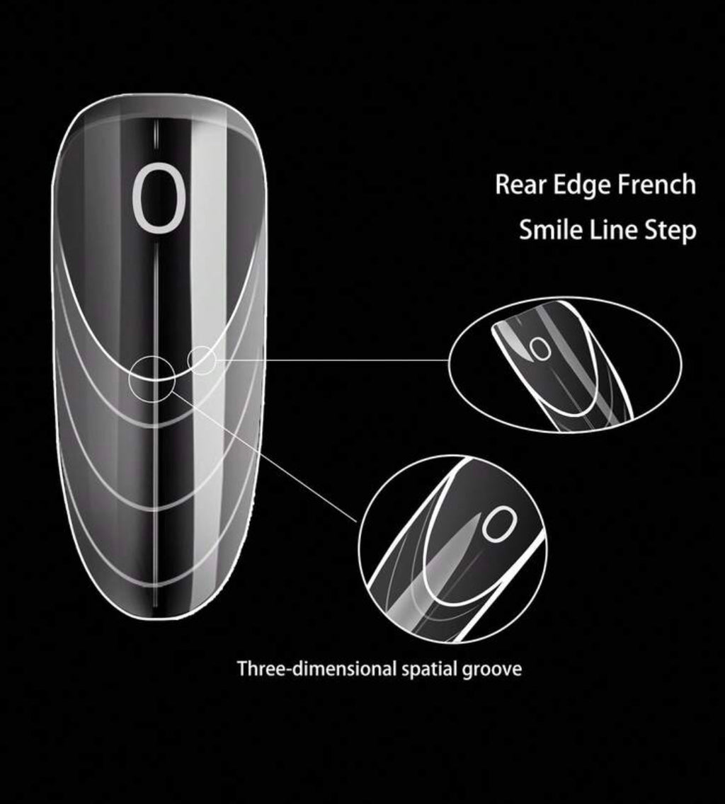 75pcs French Nail Dual Forms Set