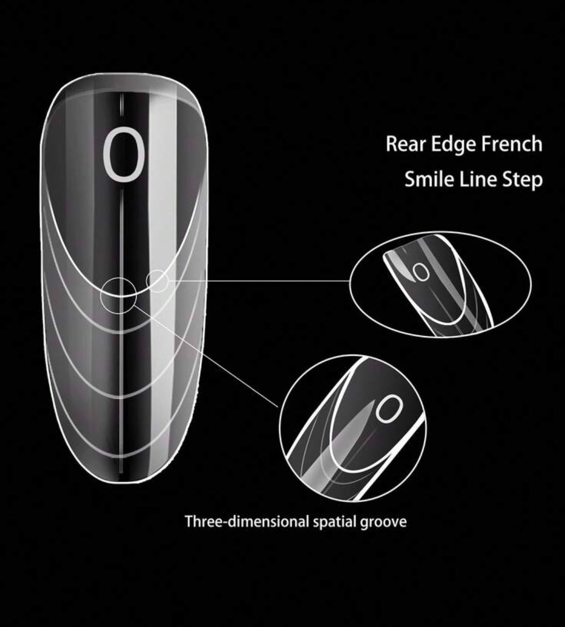 75pcs French Nail Dual Forms Set