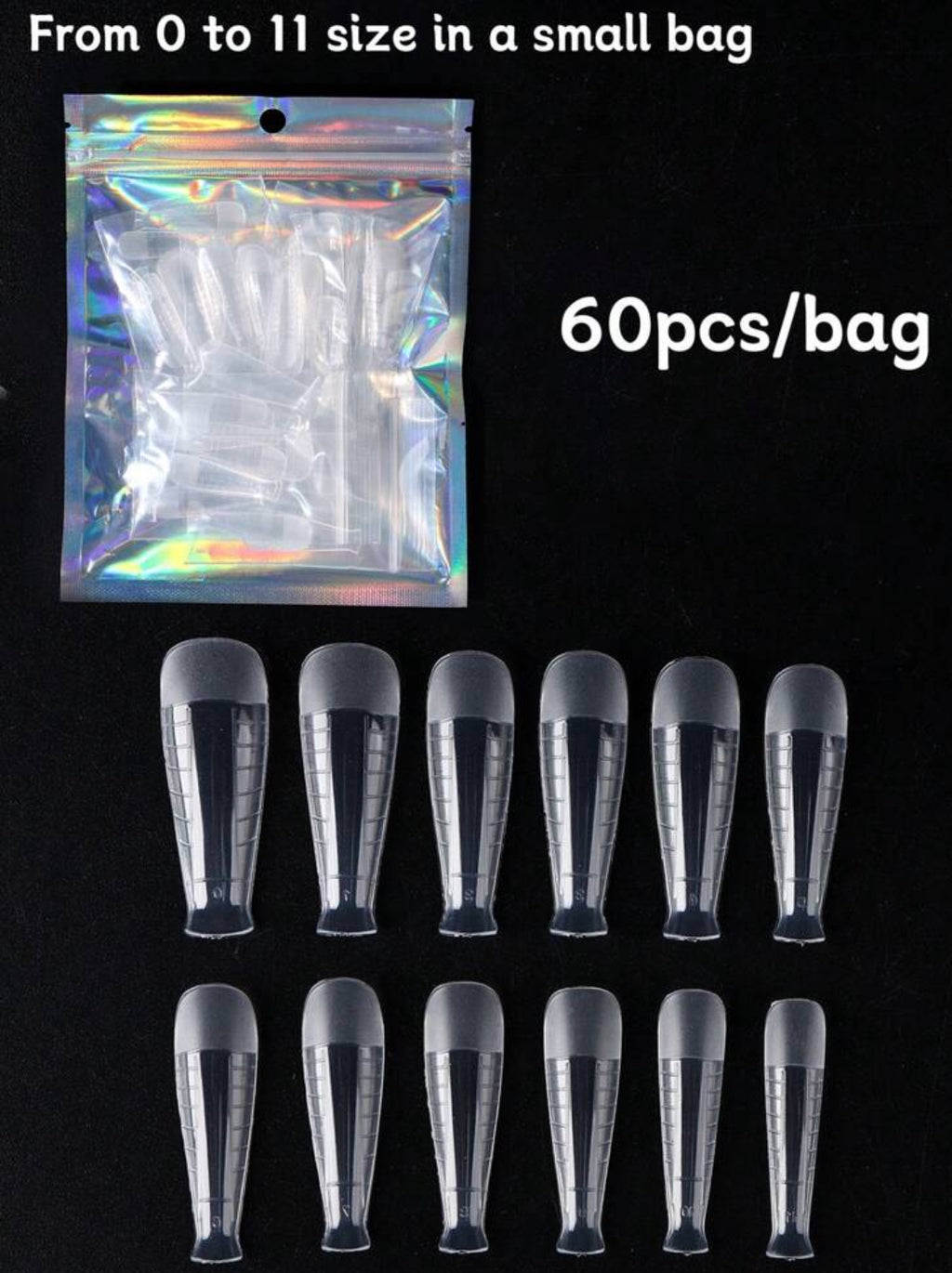60pcs/Pack Long Coffin Ballerina