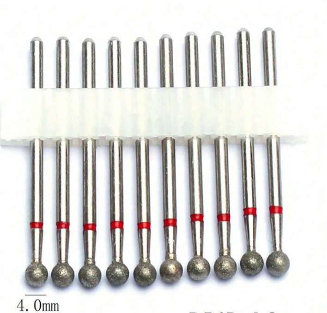 Diamond Flame Cuticle Drill Bits Set, Professional Cuticle Nail Drill Bits For Dead Skin 3/32'' Nails Dry Manicure Pedicure Shape Remove Nail Salon Tools